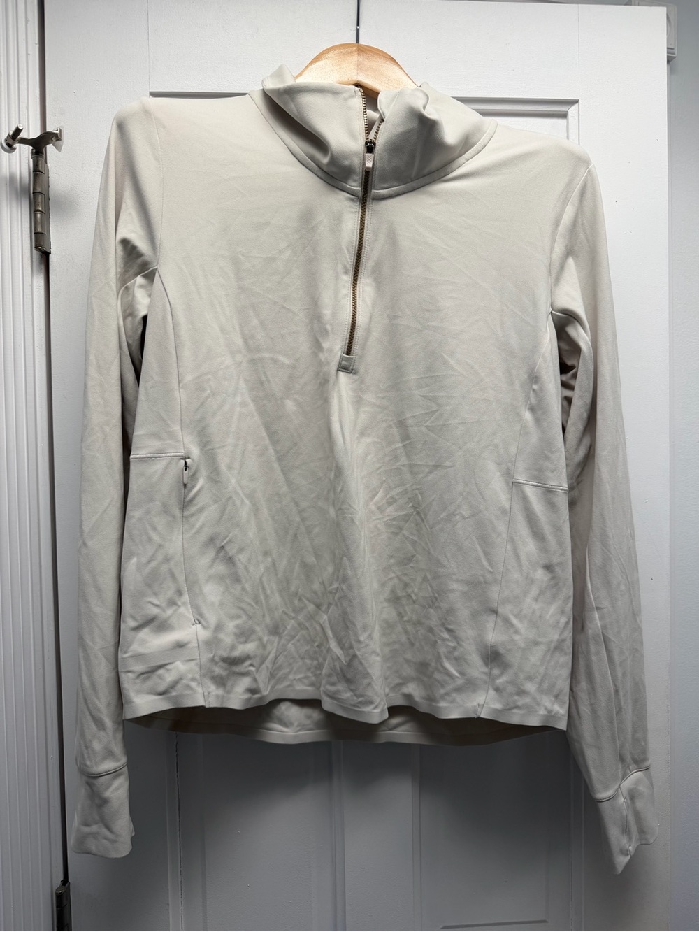 RHONE Cream Quarter-Zip Athletic Top